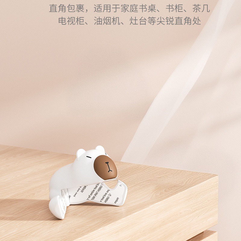 Animales transfronterizos Conejo Silicona Esquina de mesa Esquina de protección Esquina anticolisión Esquina anticolisión para niños Equipo de protección de seguridad para bebés