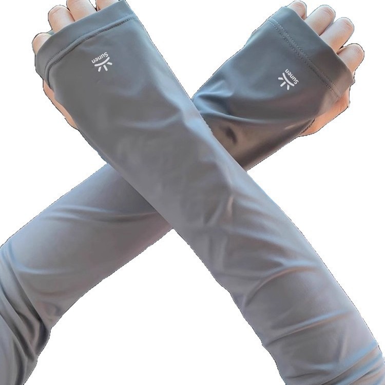 Sun protection ice sleeves for men and women, new loose and breathable UV protection for summer, suitable for cycling, driving, and outdoor use, arm protection ice silk sleeves