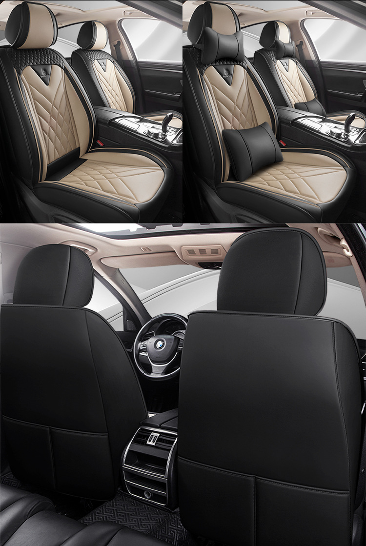 Car Five-Seater Four-Season Universal Car Seat Cushion Fully Surrounded Seat Cushion Cover Fully Covered Seat Cover Breathable Seat Cushion Summer New Style