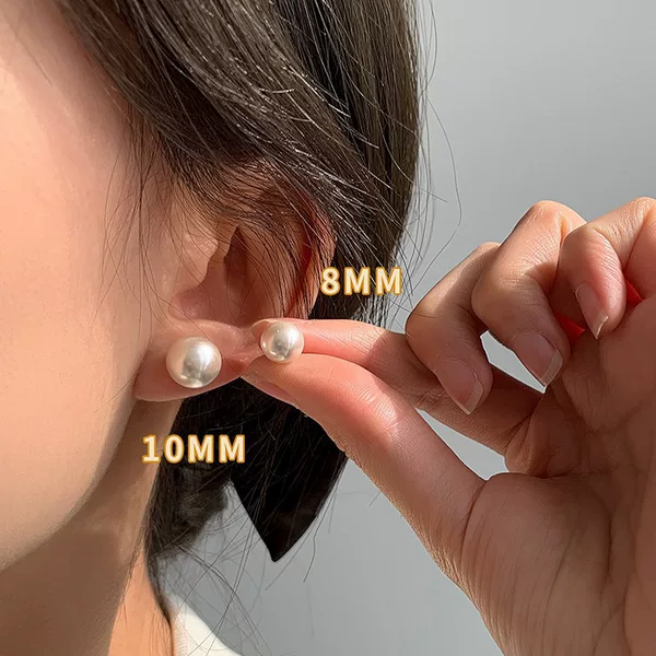 Pearl Non-Pierced Magnetic Painless Ear Clips for Women, Magnetic Earrings, Stylish Ear Studs, Simple Jewelry