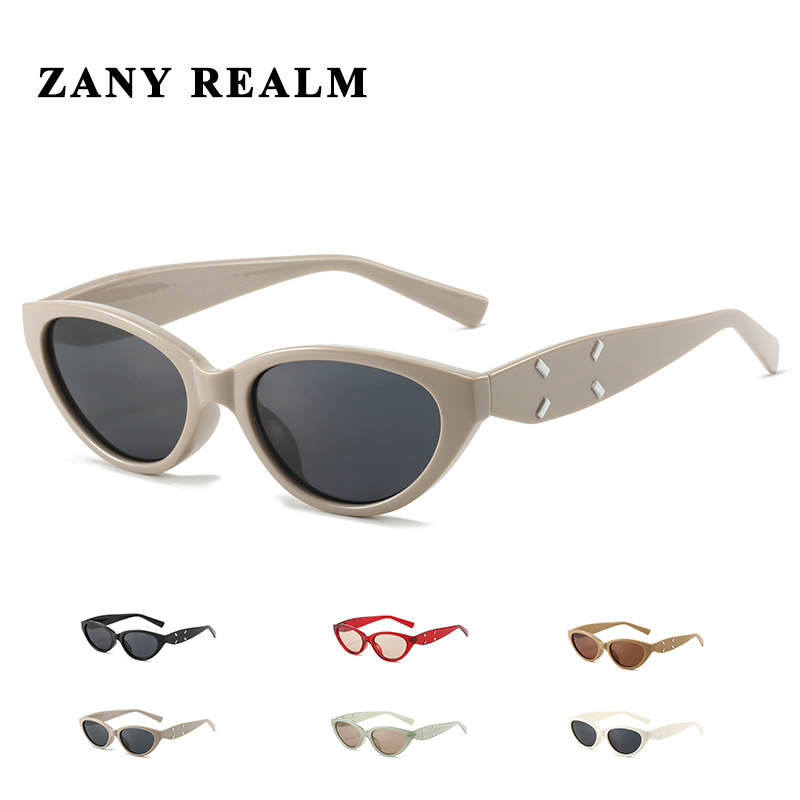 Moda coreana, cara, pequeña protección UV, chica caliente, gafas de sol de ojo de gato, sentido avanzado 2024, nuevas gafas de sol de protección solar para hombres