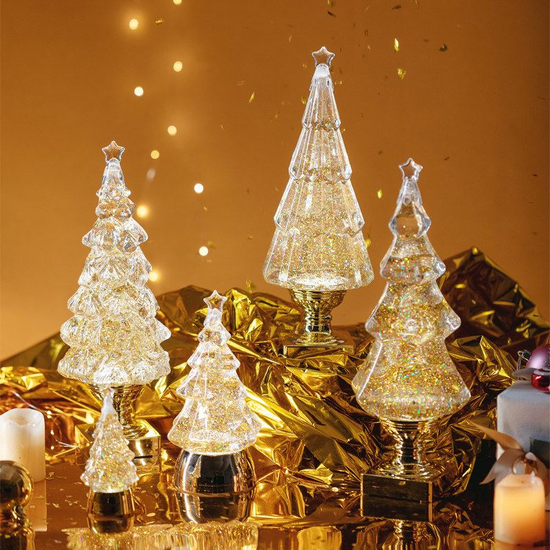 Christmas Gift Snowflake Crystal Ball Music Box for Children and Girls, Music Box, Christmas Tree Light Ornament