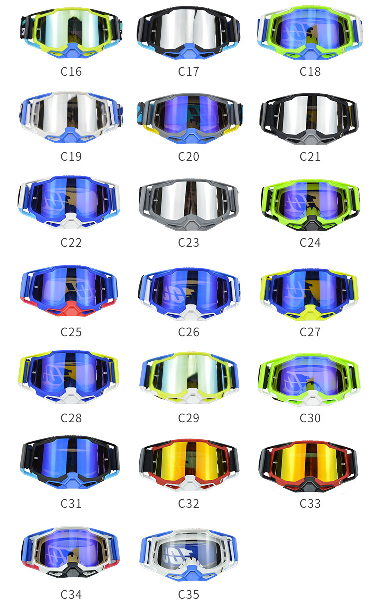 2023 New Colorful Motorcycle Windshields, High Definition Speed Windproof Sandproof, UV Resistant Off Road Helmet and_voghion.com