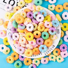 树脂配件卡通仿真食玩甜甜圈 diy奶油胶手机壳贴片收纳盒装饰材料