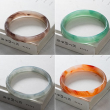 新中式玻璃仿玉手镯批发手镯叮当响叮当镯汉服配饰手镯环圈批发