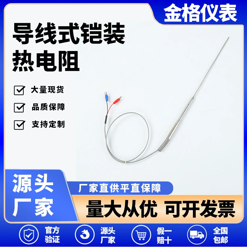 PT100 PT1000 бронированный термостойкий/датчик равномерной температуры типа K Подключаемый датчик температуры типа E типа T