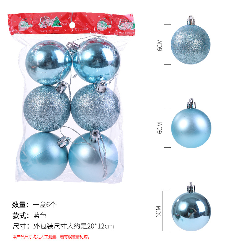 Bola DE LUZ DE Navidad bola de luz galvanoplastia brillante Rosa mate árbol de Navidad colgante Garland ratán bola decorativa 6cm bola de color