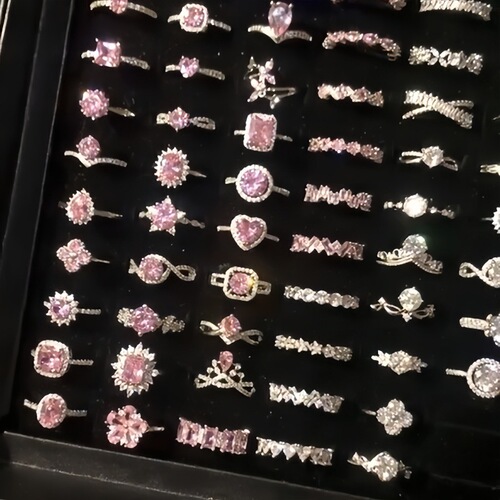 Korean Zirconia Diamond Ring for Women 925 Sterling Silver Spring Summer Unique Luxury High-end Index Ring Open Ring Wholesale