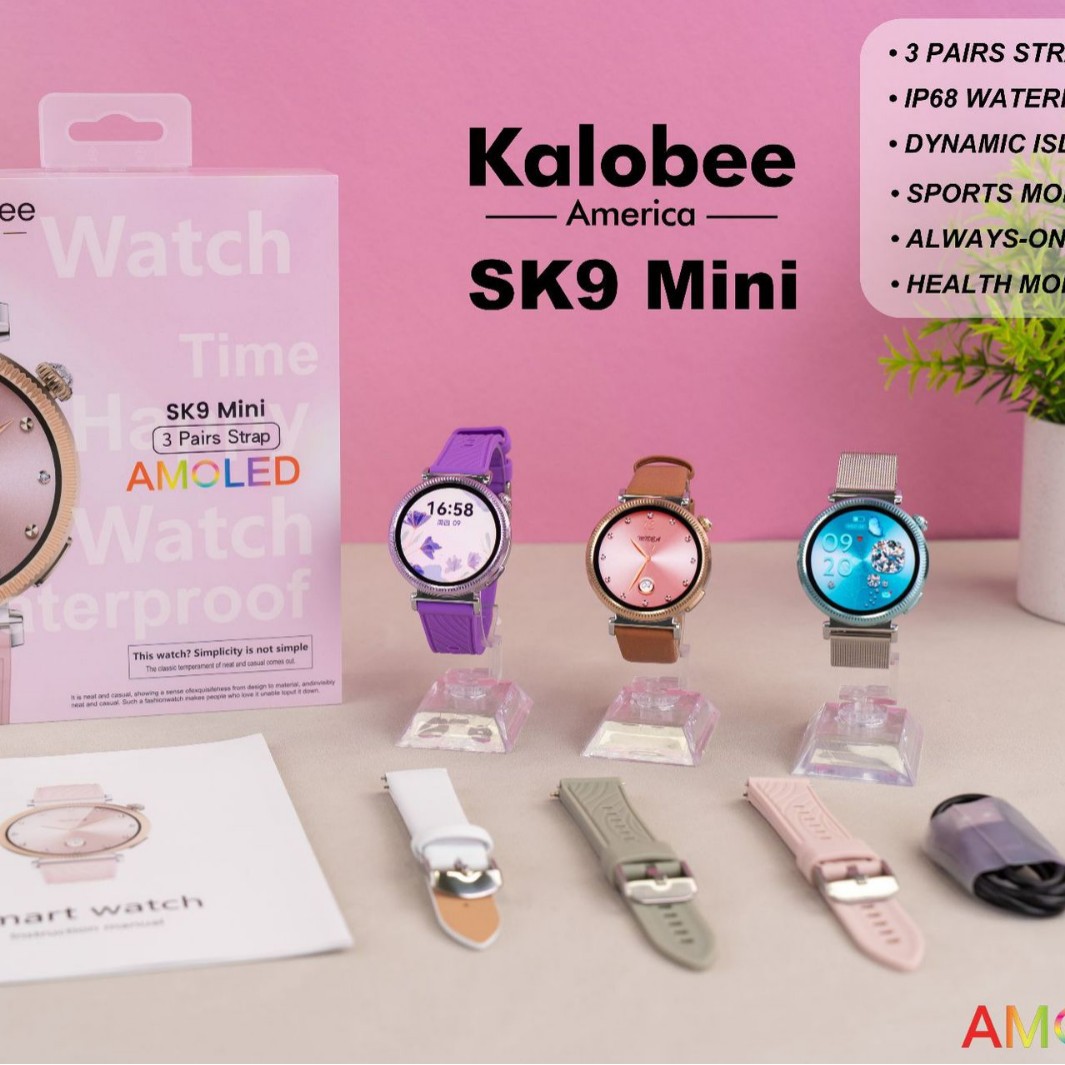 Kalobee Cross-Border Women's Sk9Mini Smart Bluetooth Watch Sports Heart Rate Gpt Smart Bracelet Watch
