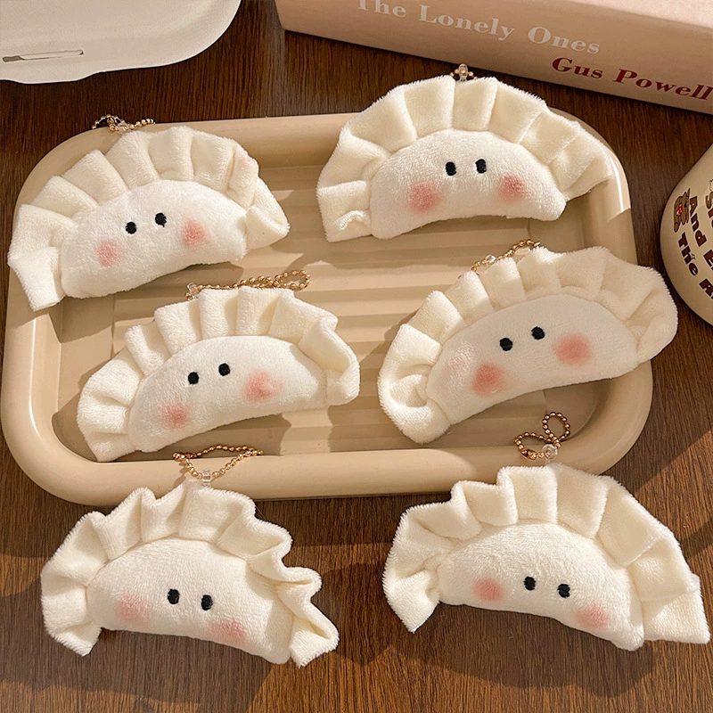 Смешная еда Пельмени Плюшевые подвески Милые куклы куклы Маленькие подвески брелки для студентов Подарки на день рождения