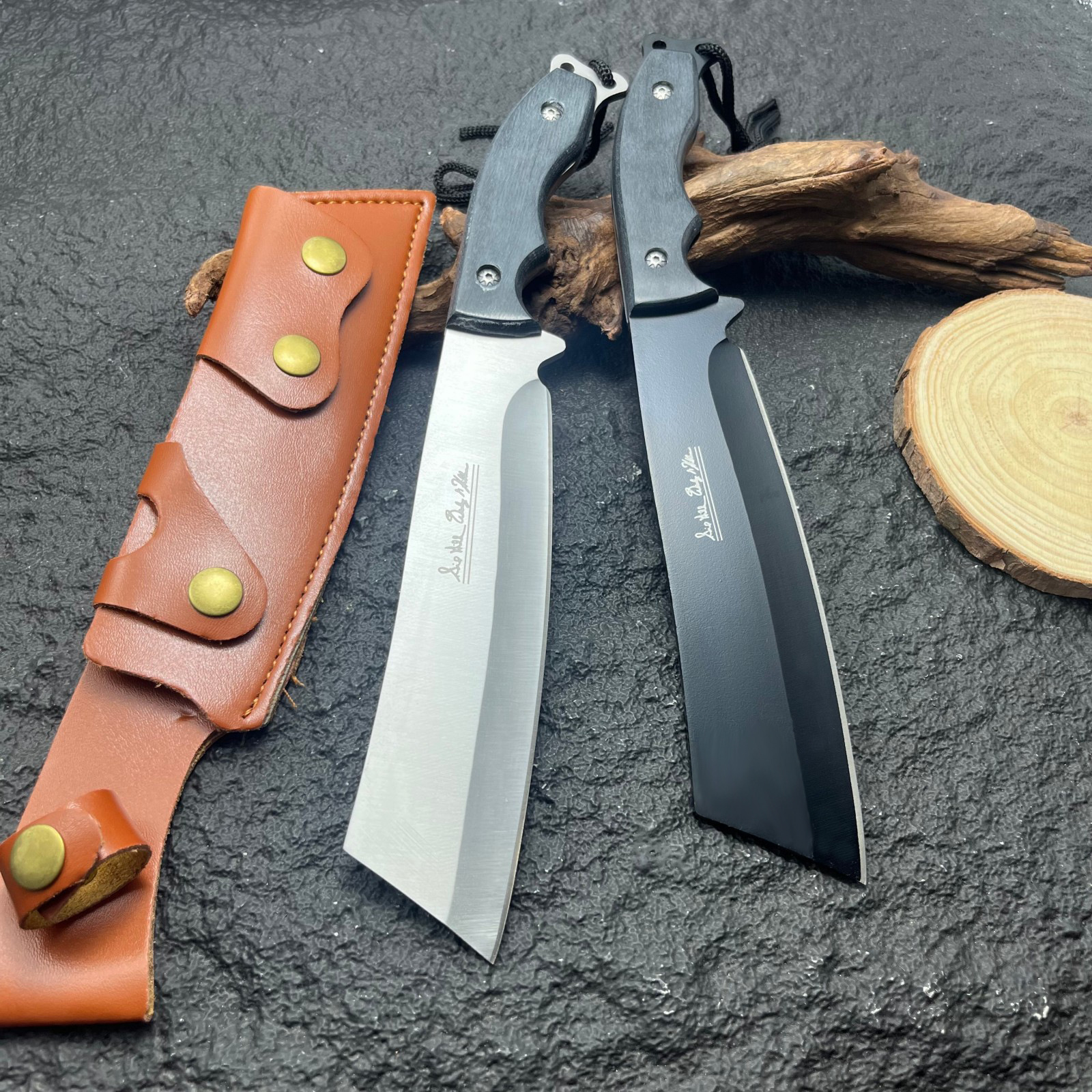 户外荒野求生直刀高硬度一体龙骨多用刀随身便携野营刀具登山小刀