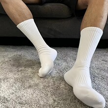 Z 26230 Cushioned Mid Calf Socks ë������Ͳ�˶����ӿ羳