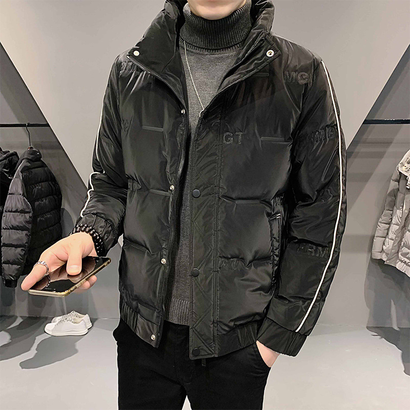 2022 겨울 다운 재킷 남자 정사이즈 겨울 코트 느슨한 패션 칼라 다운 재킷 6y010