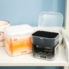 Japan imported black cotton swabs, spiral double-headed cotton swabs, pink makeup cleaning cotton swabs, white ear-picking cotton swabs, pure cotton