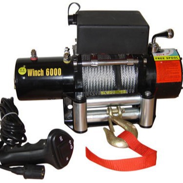 厂家出售汽车电动绞盘6000LB winch 便携式汽车电动绞盘批发