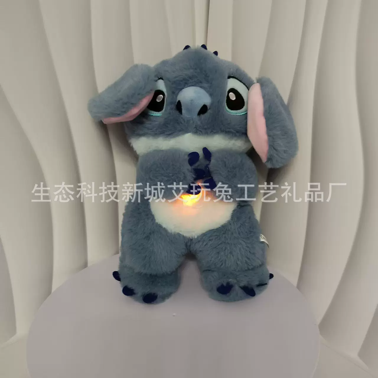 跨境新生儿安抚熊全系列毛绒玩具儿童舒睡呼吸熊电动发光伴睡玩偶