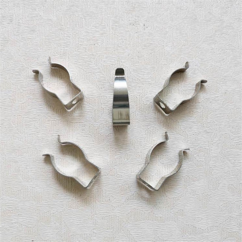 T5 tube clip LED daylight fixed clip holder, T5 T8 T10 T12 round tube U-shaped clip, stainless steel