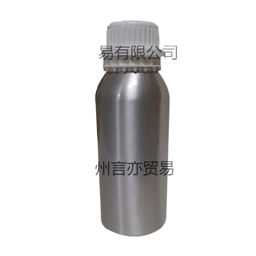 Aluminum bottle for chemical essential oil refilling, 50-1250ml, with silver, gold, and black anti-theft cap, empty bottle, exposed with sealed aluminum canister