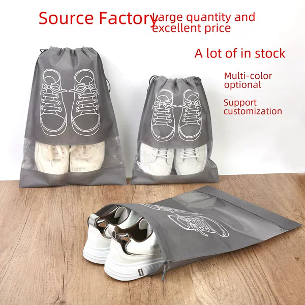 Source Manufacturer Non-Woven Shoe Bag Wholesale Student Travel Storage Bag Non-Woven Shoe Bag