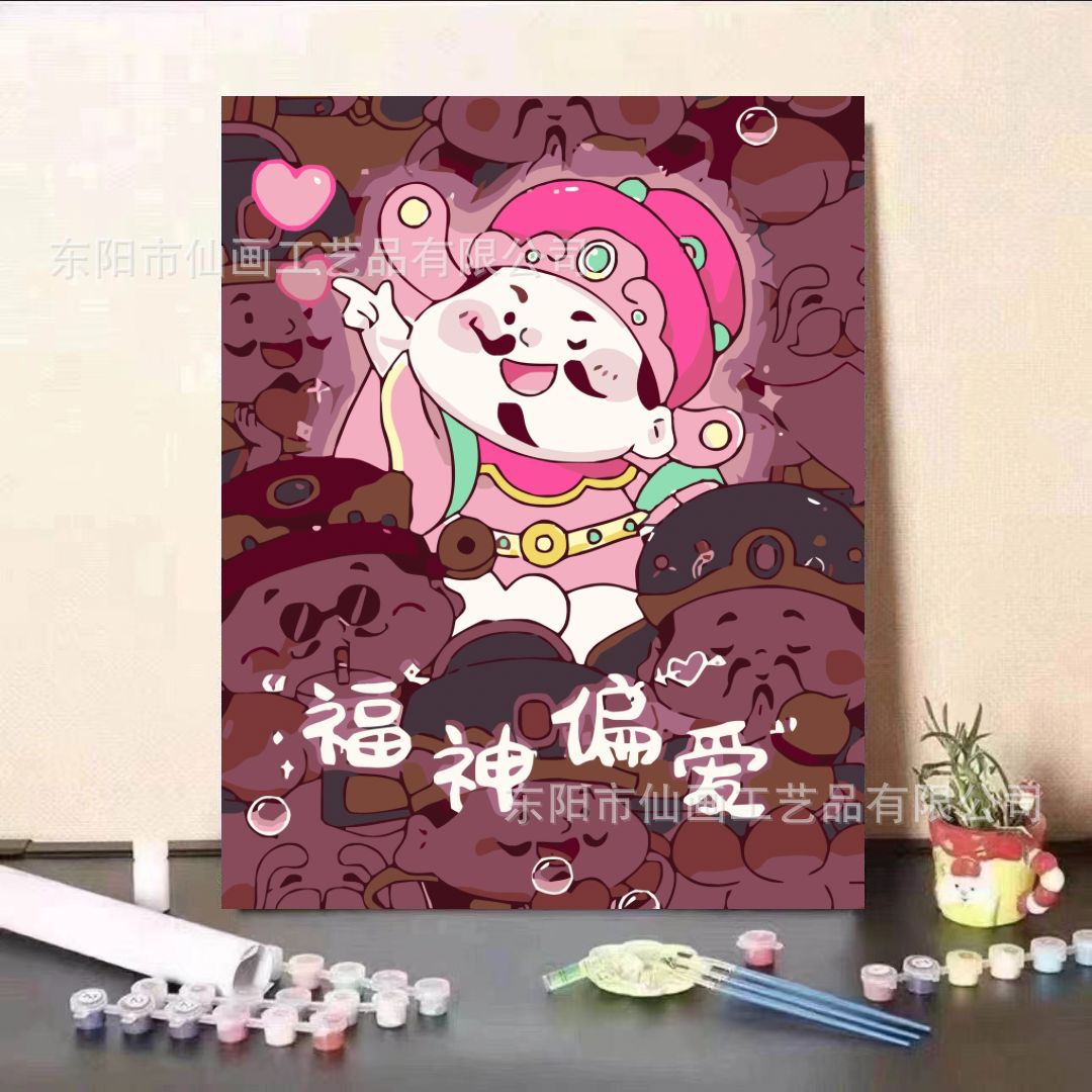 Crayón pequeño nuevo curar pintura al óleo digital dormitorio sala de estar decoración de escritorio de oficina para regalos amigos