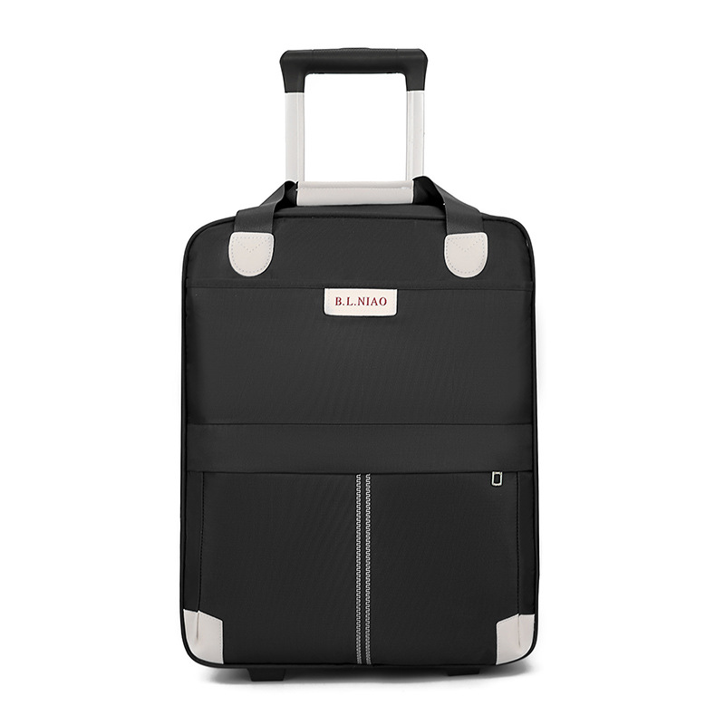 Regalo maleta de equipaje de la carretilla 2023 nuevo comercio exterior vertical Oxford bolsa de tela impreso logotipo equipaje