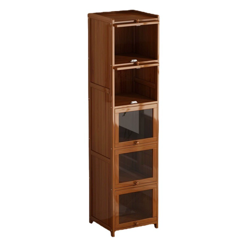 Книжная полка Многослойная полка для хранения Книжный шкаф Современный простой акриловый дом Гостиная Узкий слот Напольное настенное хранилище для книг