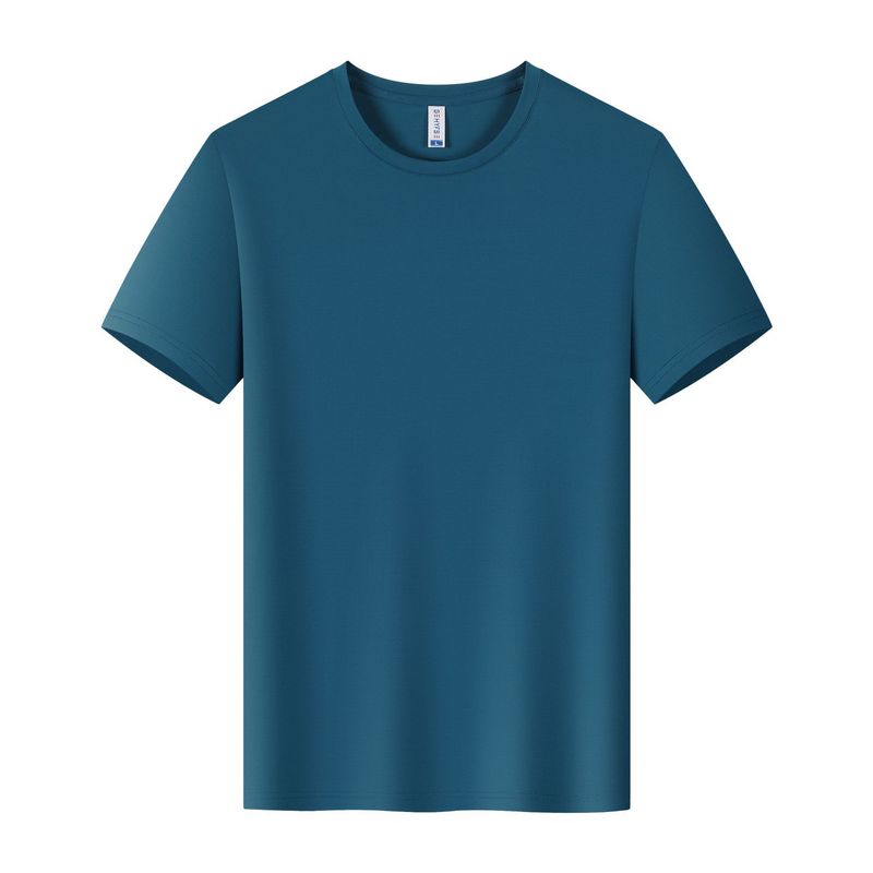 冰丝速干t恤定制工作服印logo跑步健身衣企业圆领短袖文化广告衫|undefined
