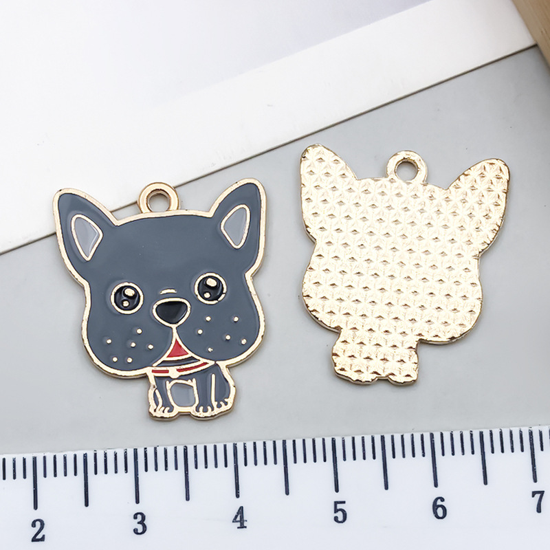 クロスボーダー漫画動物ペット犬子犬足跡 diy 合金オイルドリップキーホルダーネックレスジュエリーペンダントペンダント|undefined