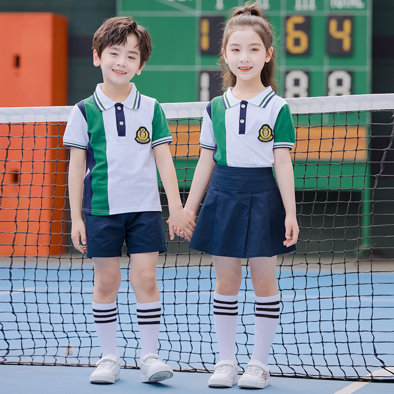 School uniform for primary school students, spring and autumn baseball uniform, children's class uniform, kindergarten uniform, summer clothes, sports meet, autumn performance uniform