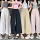 in stock Pregnant Women's Pants Summer Ice Silk Quick-drying Wide-leg Pants Lazy Outer Wear All-match Slimming Yamamoto Pants Pregnant Women's Pants