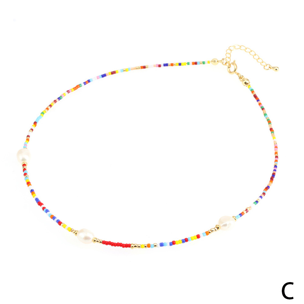 Fashion Multicolor Copper Enamel Necklace 1 Piece