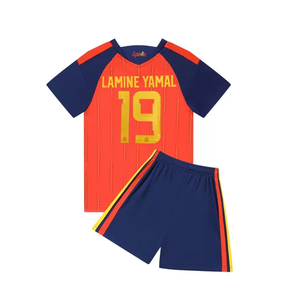 27 Spain Home Team Number 19 National Team Football Uniform Children's and Adult Set 14 Size-3Xl