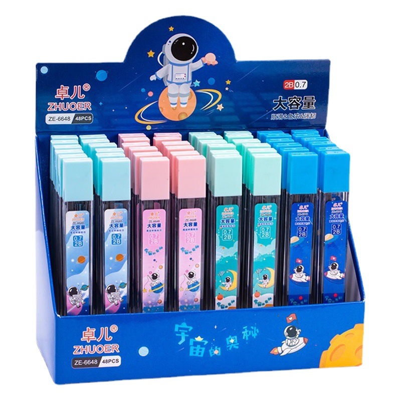Student automatic pencil replacement refill 0.5/0.7mm resin lead stationery pencil replacement refill wholesale