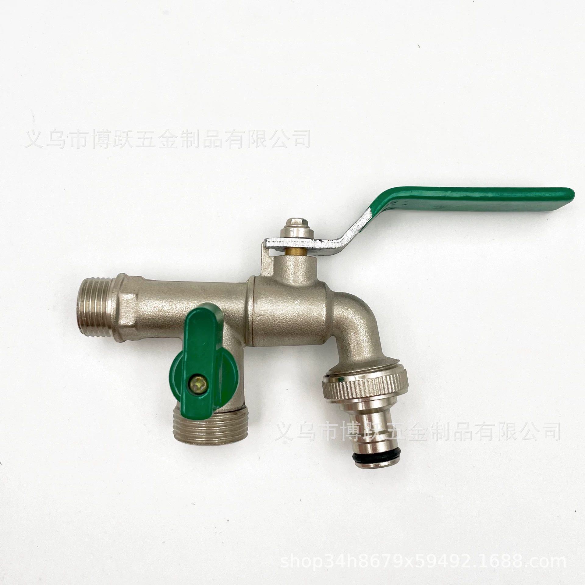 Все медь один в два выхода воды 1/2 двойной открытый двойной контроль наружная домашняя антифриз стиральной машины большой поток воды