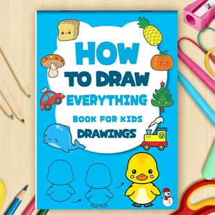 Раскраска How to Draw Everything 32 страницы