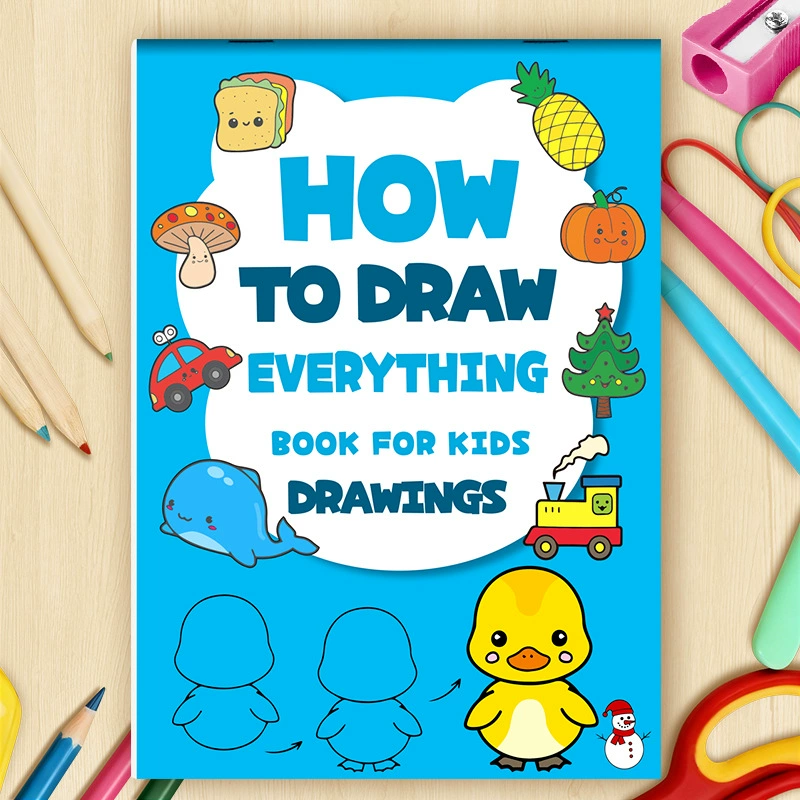 Раскраска How to Draw Everything 32 страницы