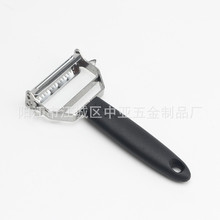 不锈钢瓜果刨双头多功能削皮器刨丝切片刨皮器塑料柄双头刨