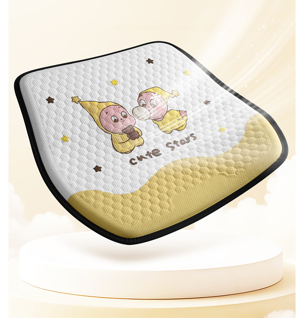 Directly from the Manufacturer, New Cartoon Gel Car Seat Cushion, Ice Silk Cooling Pad, Breathable Cooling Pad for Long Sitting in the Office, Silicone Pad