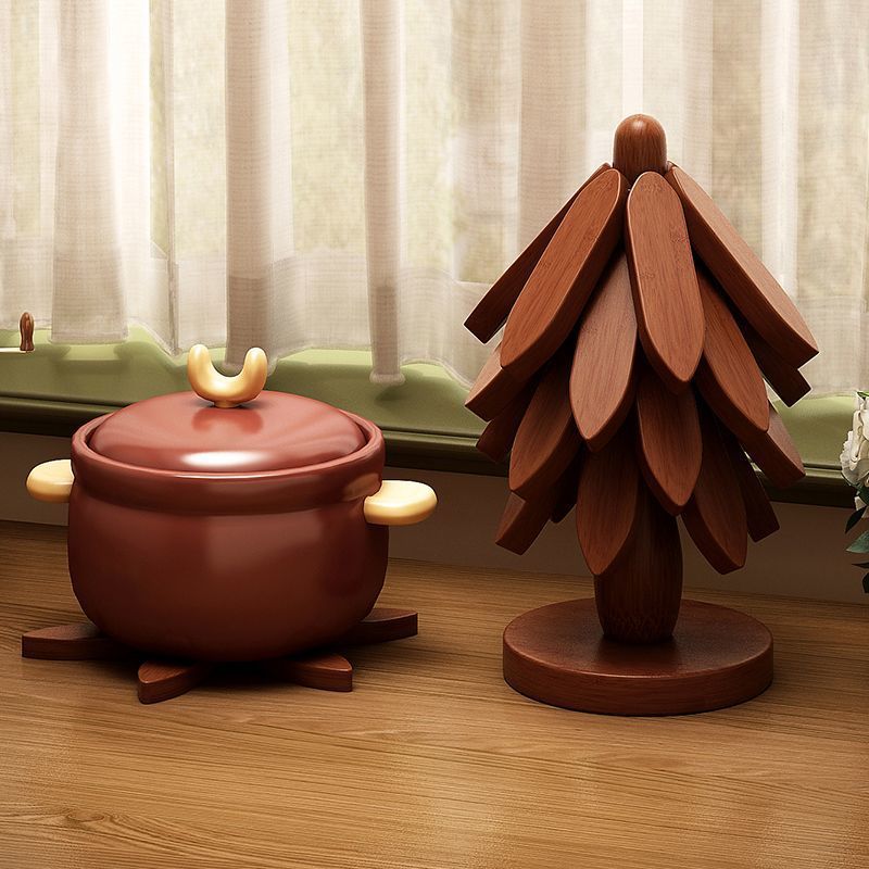 Nuevo árbol de Navidad, un árbol de mesa, almohadilla de aislamiento térmico, mesa de comedor creativa, almohadilla de aislamiento térmico a prueba de quemaduras, taza, cocina, cocina, cocina