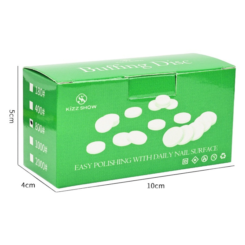 Transfronteriza nueva caja de manicura 50 unidades pulido piezas de arena 15mm pulido piezas de arena herramientas de pulido traje