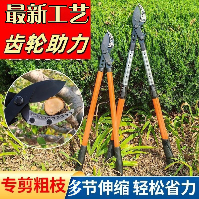 La última artesanía, tijeras fuertes, árboles frutales, tijeras de rama alta, tijeras de podar, tijeras de rama gruesa, engranajes, tijeras grandes telescópicas fuertes, jardín