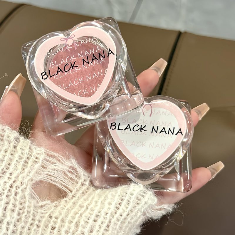 ブラックNANA粉泡雰囲気チーク泥少女素顔低飽和自然マット膨張単色紅色粉|undefined