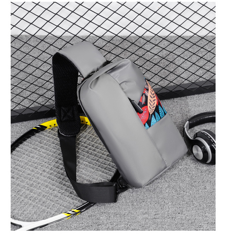 Nueva mochila de polister para hombres bolso de computadora tendencia de moda impresin bolso de pecho bolso de mensajero al por mayorpicture14