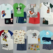 【一手起批】新花色mix brands外贸童装短袖套装baby summer sets