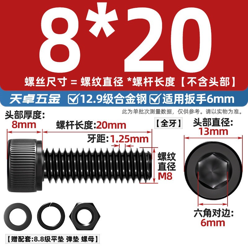 Болт Tianzhuo Wujin M8x20
