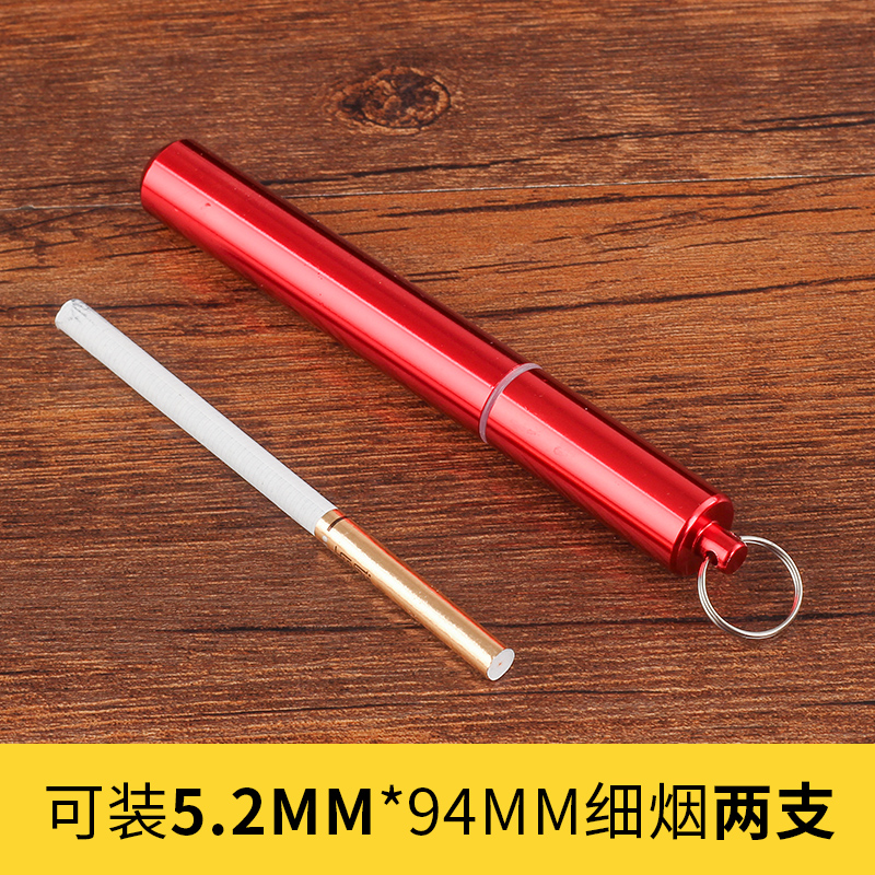 Caja de cigarrillos impermeable sellada con metal, cigarrillos finos, 10 paquetes de cigarrillos gruesos y delgados, cajas portátiles para hombres.