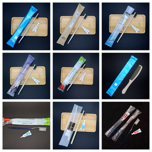 Hotel disposable toiletries toothbrush toothpaste two-in-one dental set toiletries suit comb manufacturers wholesale