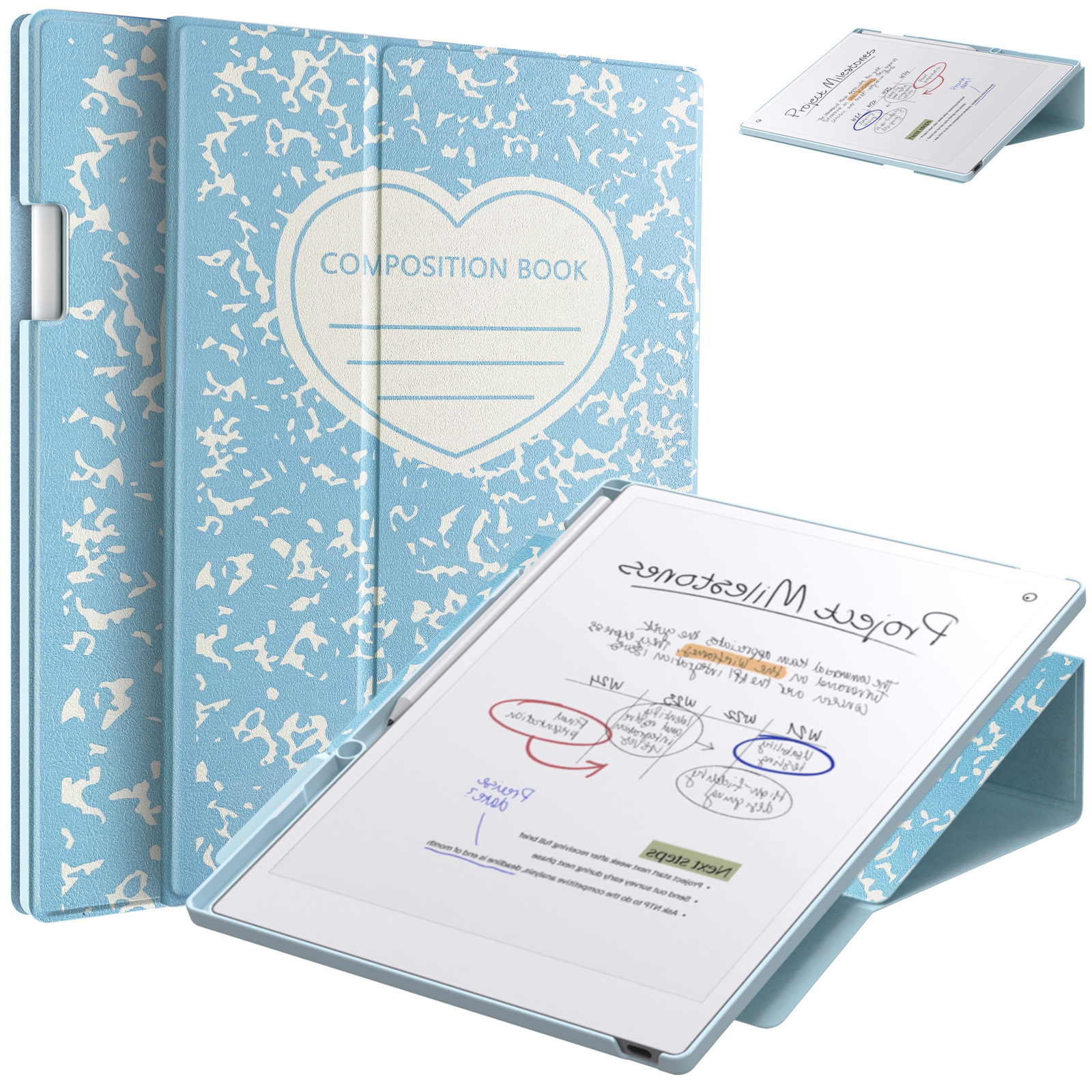 Aplicable al reutilizable Paper Pro Case 11.8 "Plate e-reader Case Rotating Case