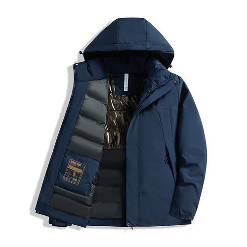 Men's Outdoor Down Jackets  New Graphene Heating Thick Windproof Waterproof Outerwear for Autumn and Winter, Also Suitable for Women