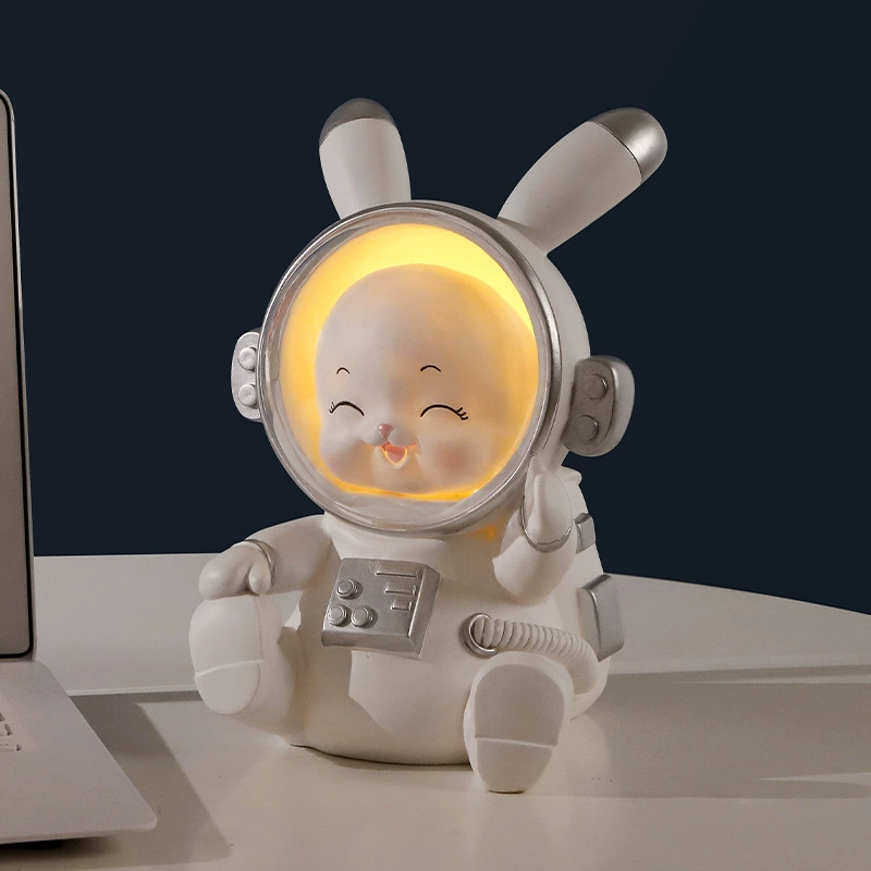Cartoon table rabbit, astronaut, night light for bed